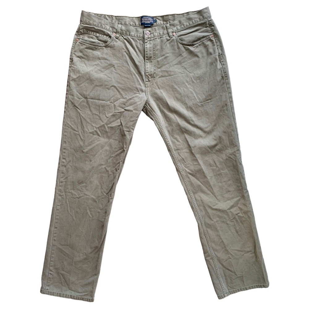 Pendleton Green Chino 100% Cotton Jean Pants Army Dark Green Men’s Size 40
